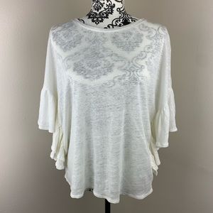 NWOT ZARA BASIC COLLECTION IVORY TOP